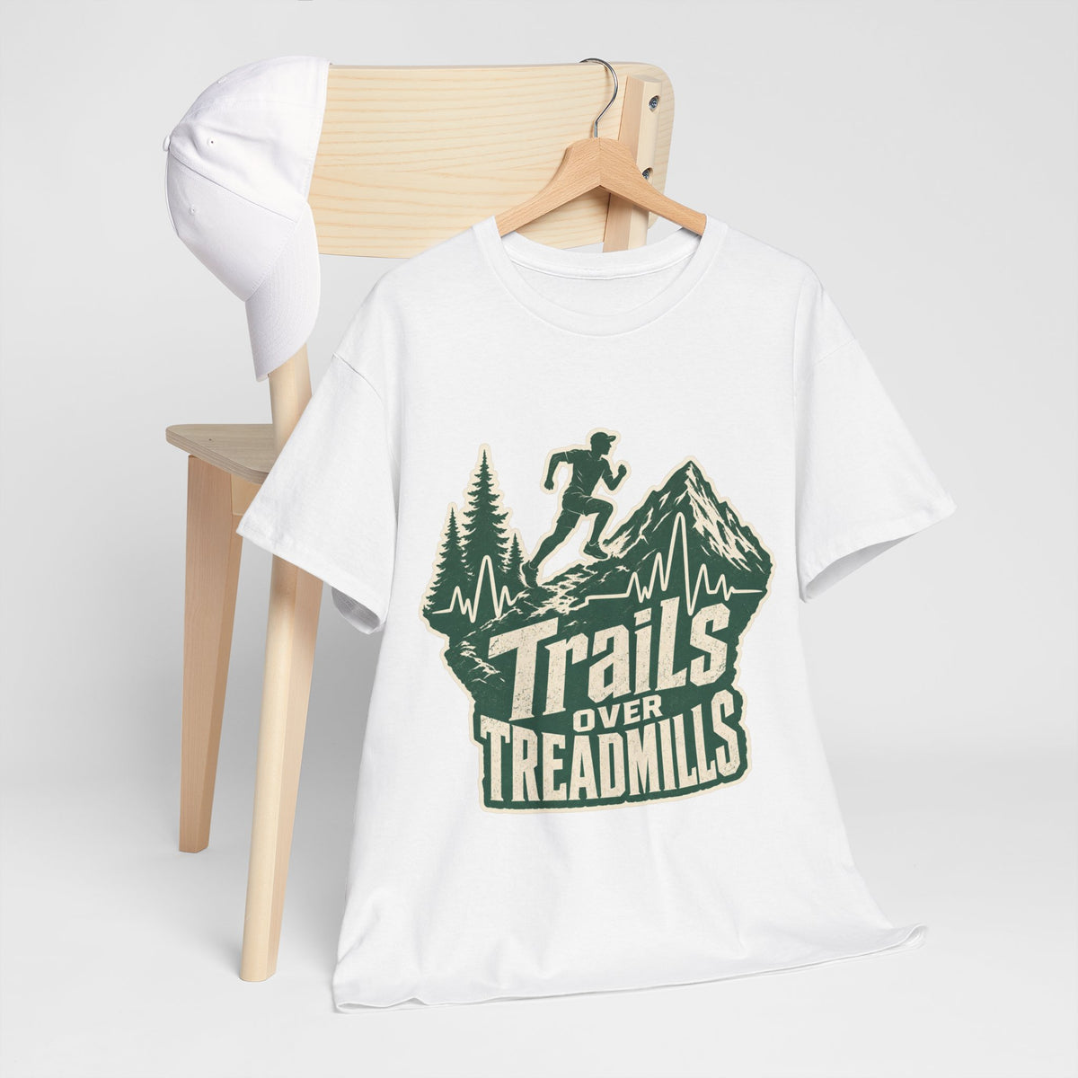 Trail Runner Heartbeat T-Shirt - Adventure Fitness