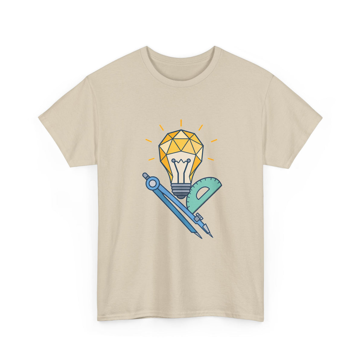Lightbulb Math Tools T-Shirt – unisex t-shirt by PrintMyDream
