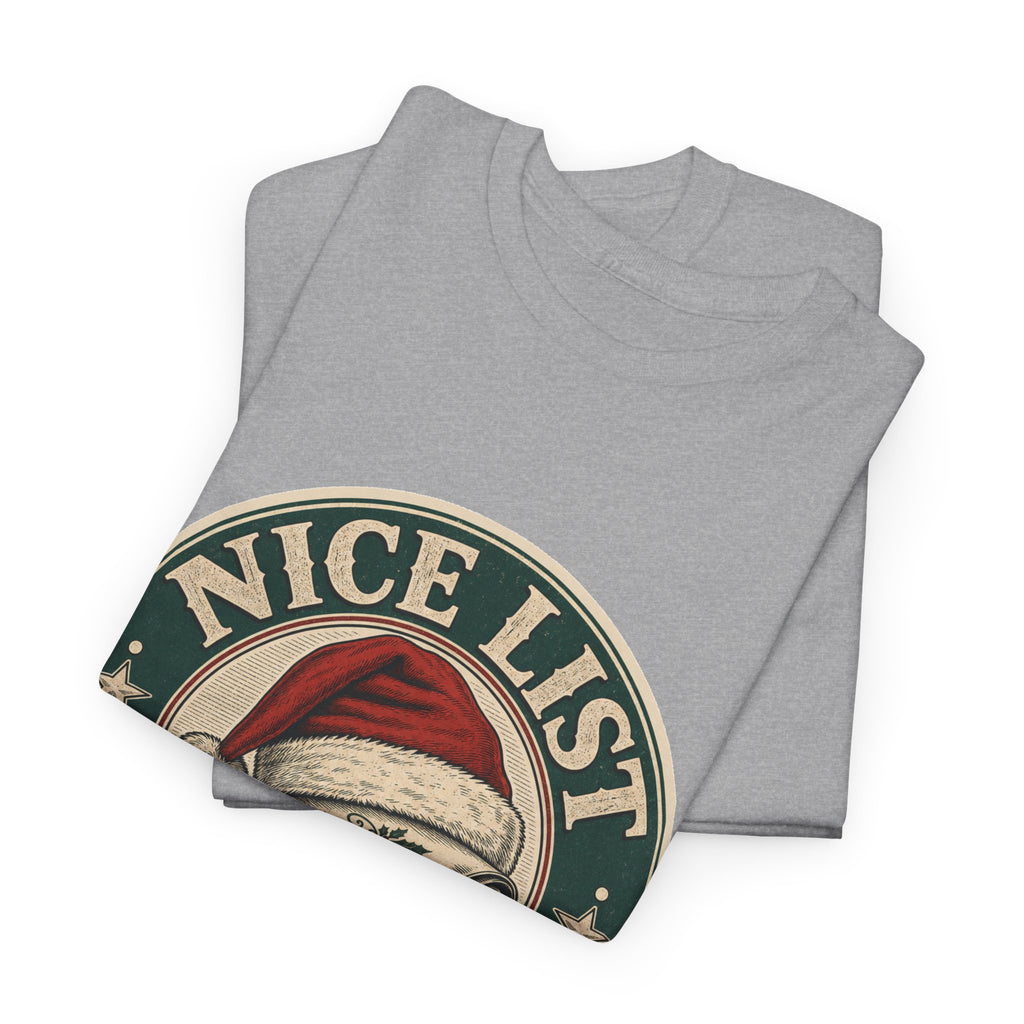 Nice List Certified Christmas T-Shirt – unisex t-shirt by PrintMyDream