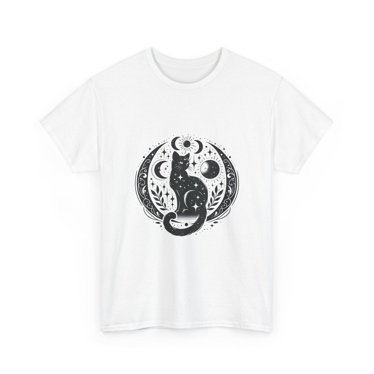 Mystic Moon Cat T-Shirt – unisex t-shirt by PrintMyDream