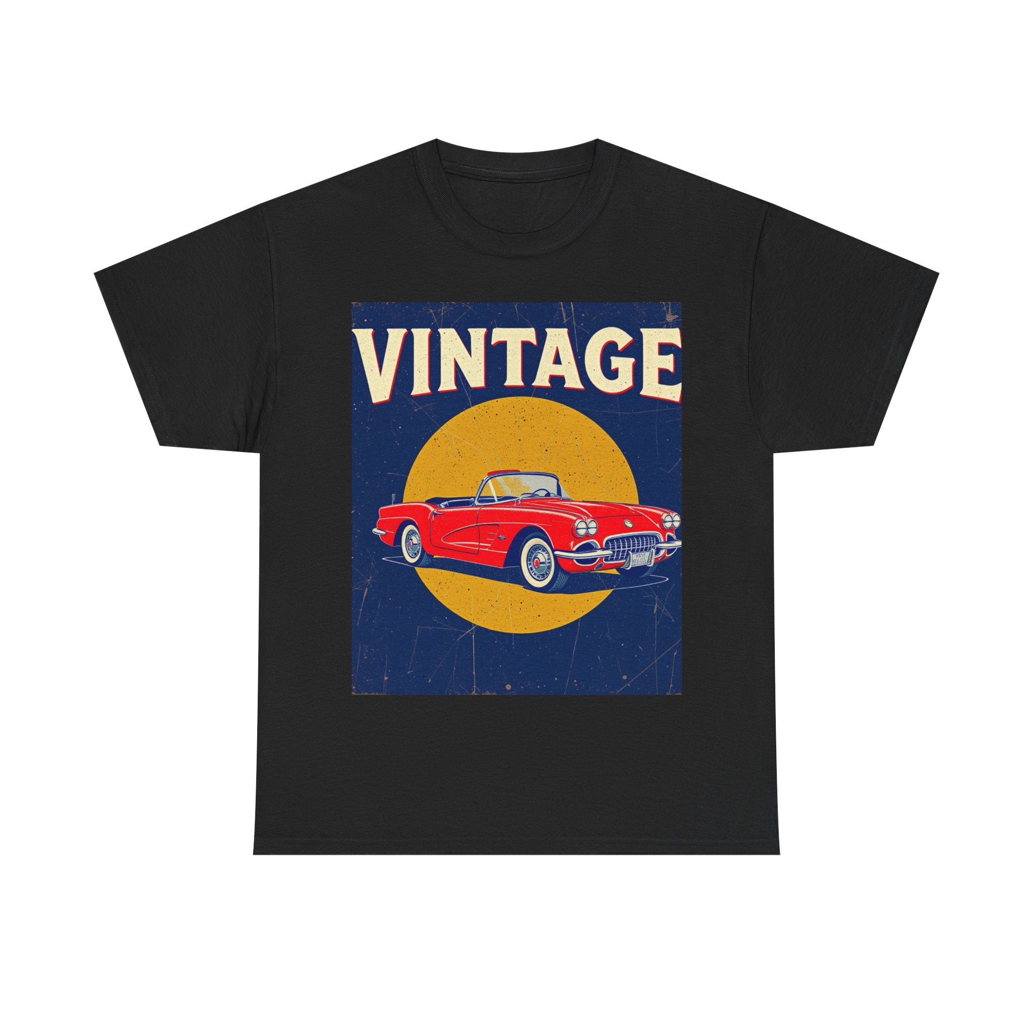 Vintage Car Graphic Tee, Retro Car Oldtimer Muscle Car Style