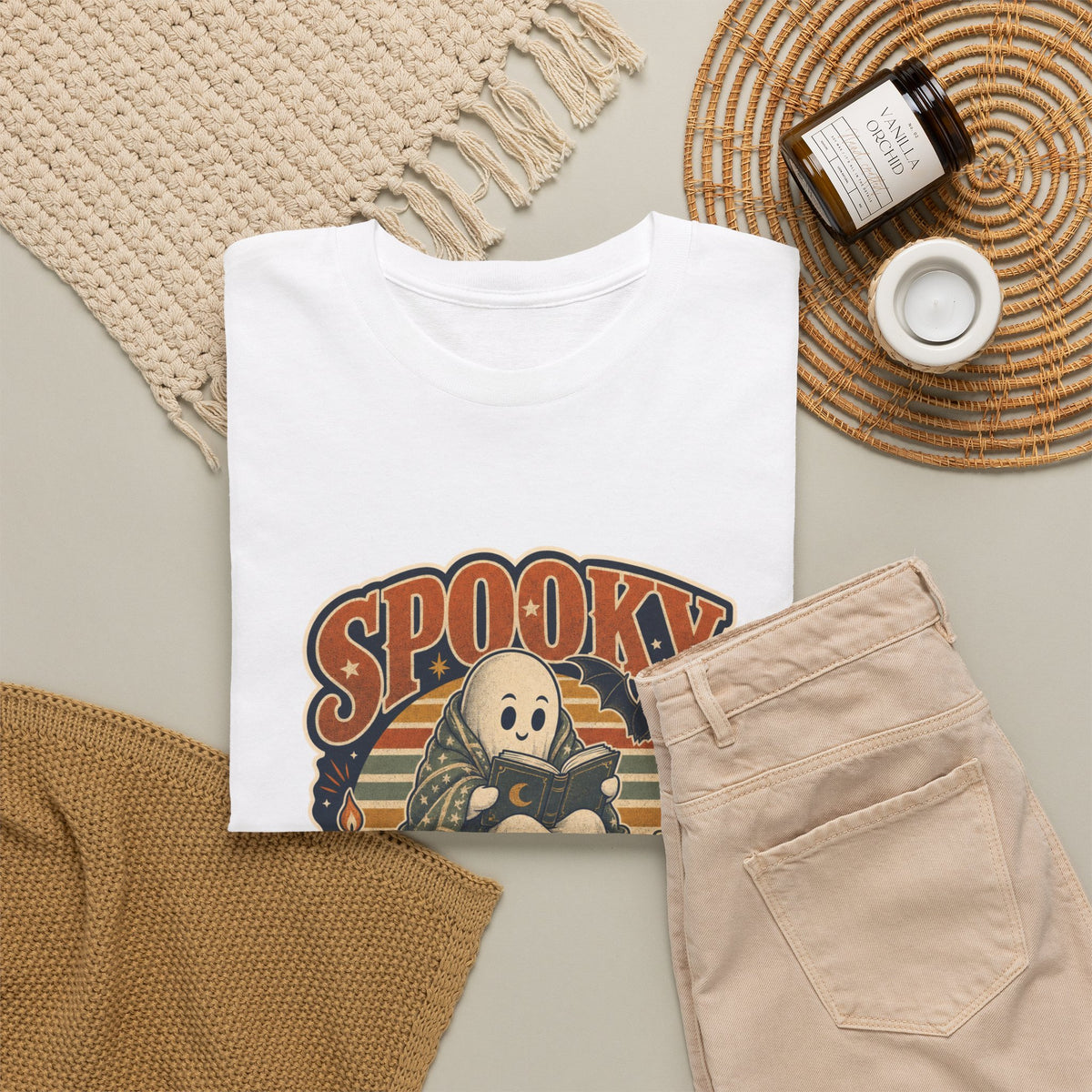Spooky Season Reader T-Shirt – unisex t-shirt by PrintMyDream