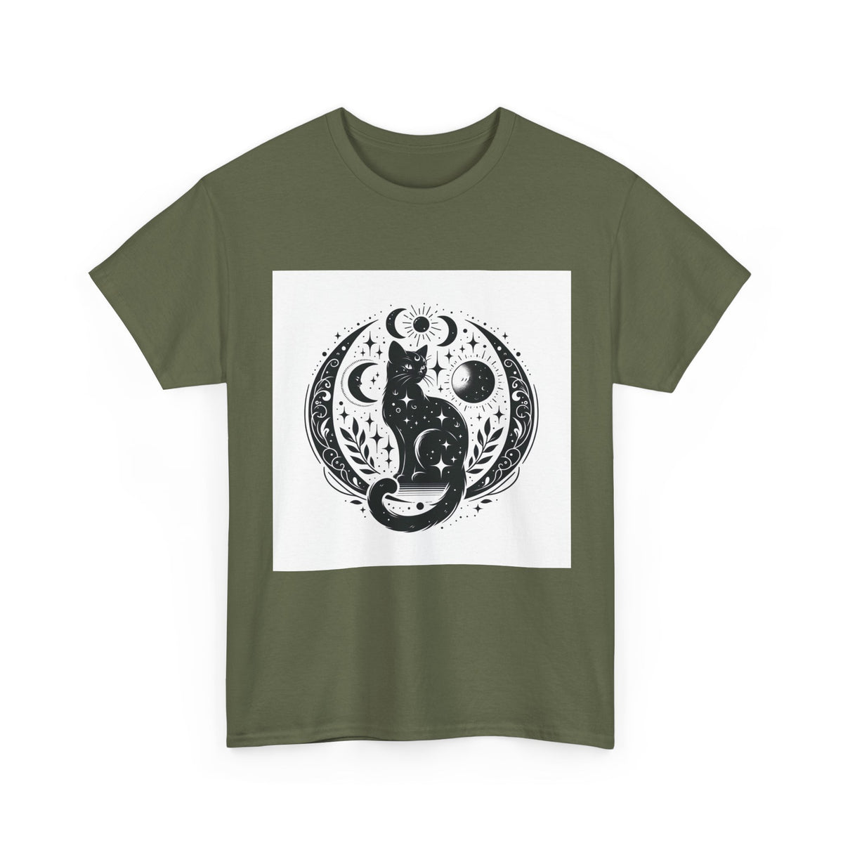 Mystic Moon Cat T-Shirt – unisex t-shirt by PrintMyDream