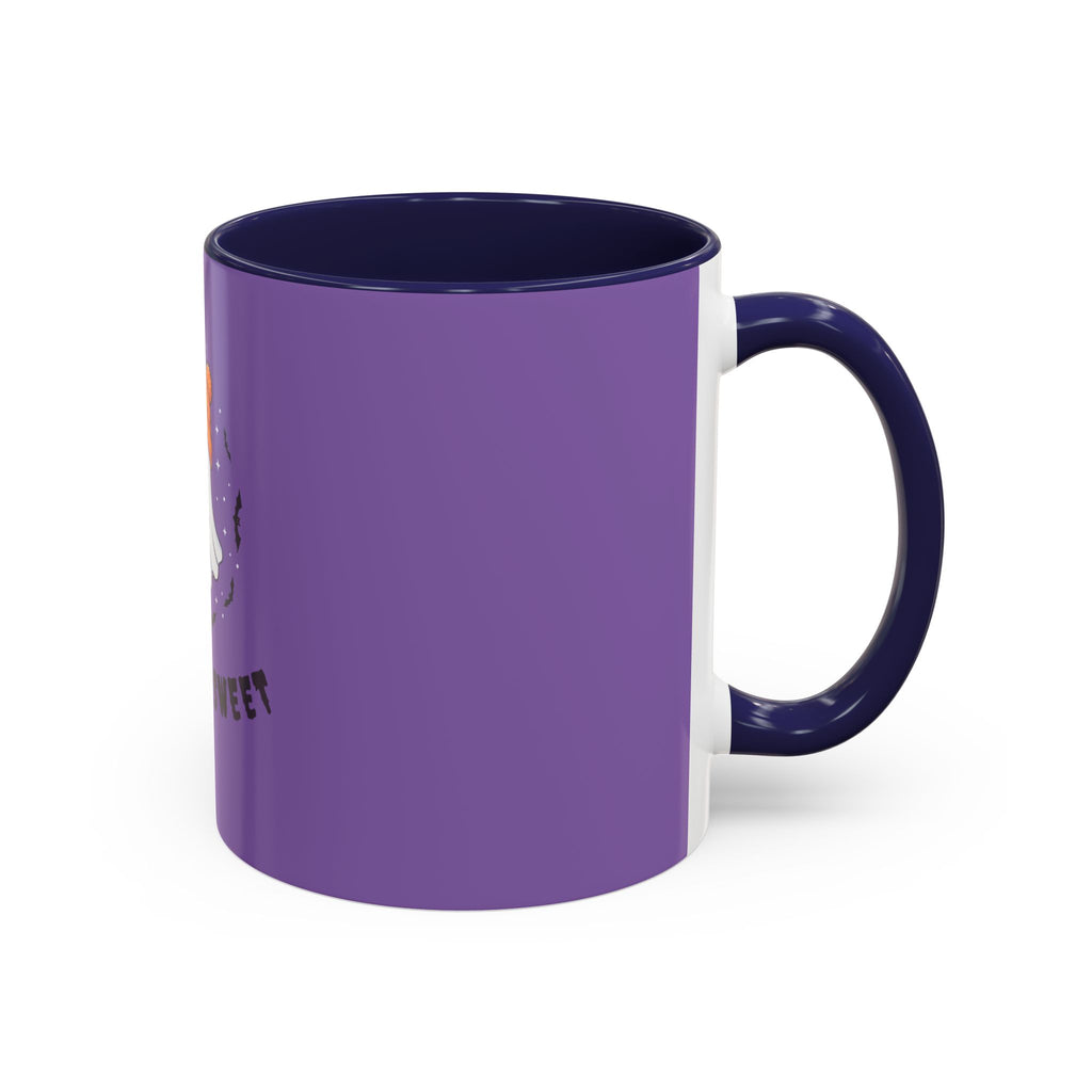Boo or Sweet – Cute Halloween Ghost Mug with Candy & Pumpkin Design