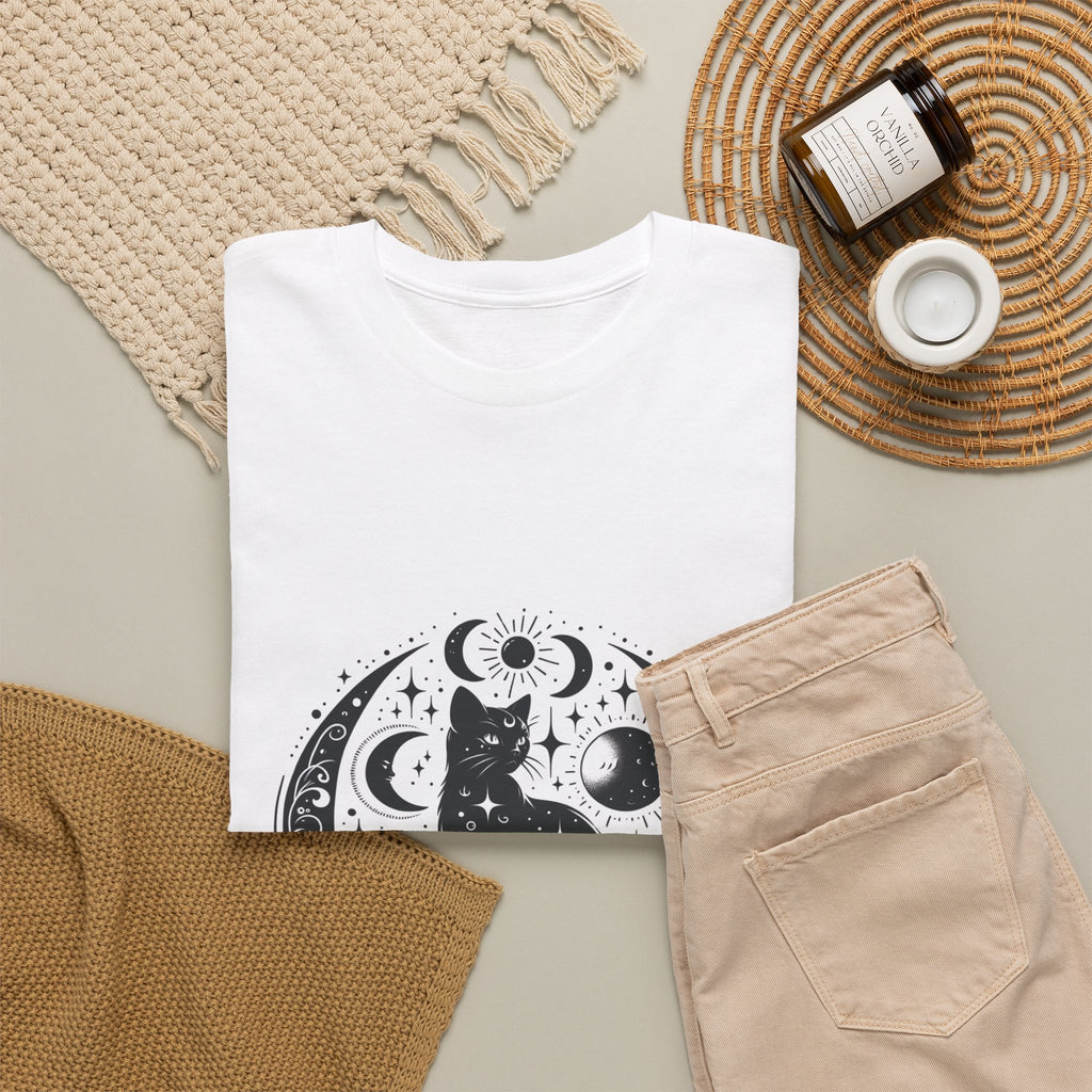 Mystic Moon Cat T-Shirt – unisex t-shirt by PrintMyDream