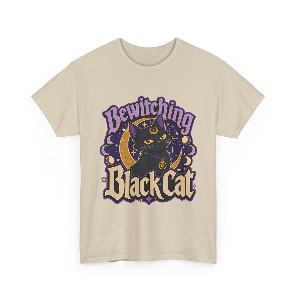 Black Cat Magic T-Shirt - Mystical Design Delight