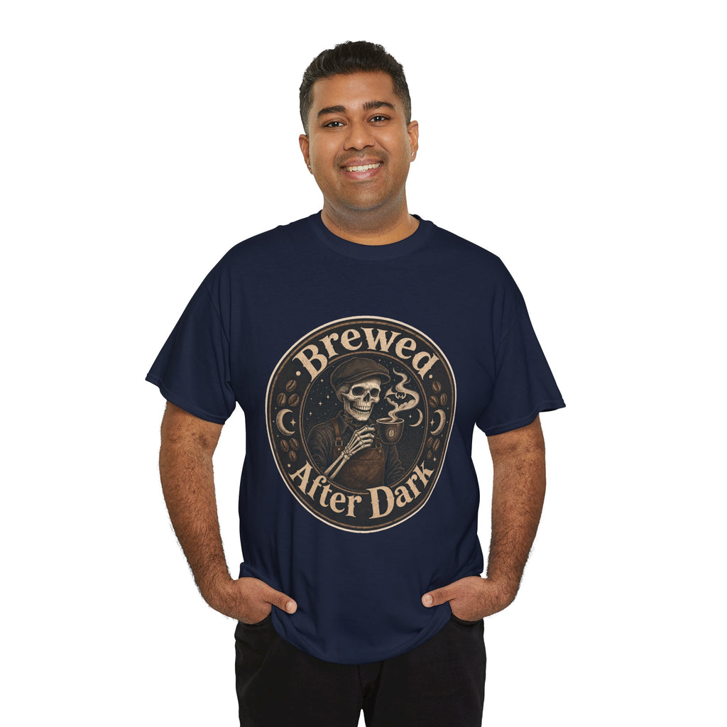 Grinning Skeleton Barista T-Shirt – unisex t-shirt by PrintMyDream