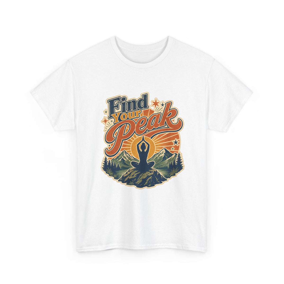 Find Your Peak Yoga T-Shirt – unisex t-shirt by PrintMyDream