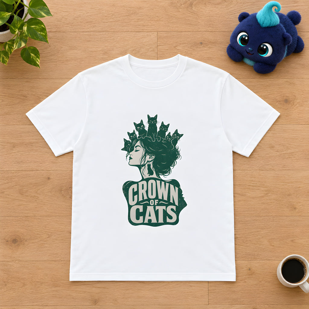 Cat Mom Life Design - Original T-Shirt for Women – White t-shirt styled with Plip